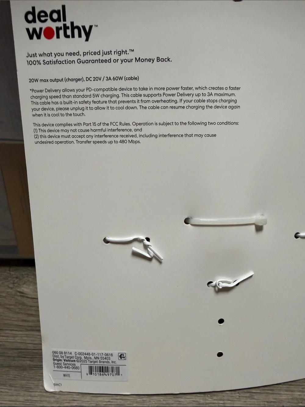 Dealsworthy white usb